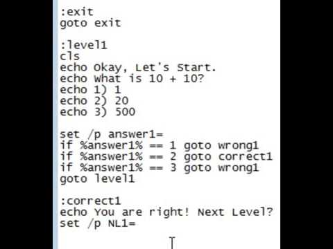 make games in notepad